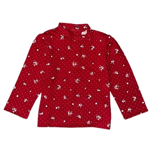 6-9 hó (74) C&amp;A virágos pöttyös felső