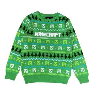 9-10 év (140) Primark Minecraft karácsonyi kötött pulóver