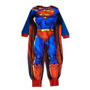 7-8 év (122-128) Marvel Superman polár pizsama, overál, jelmez
