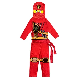 Új 5-7 év (116-122) Lego Ninjago Kai piros ninja jelmez