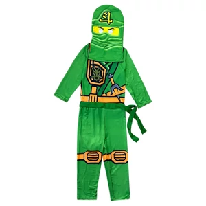 Új 5-7 év (116-122) Lego Ninjago Lloyd zöld ninja jelmez