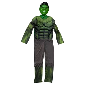 Új 6-8 év (122-128) Hulk izmosított jelmez maszkkal, M