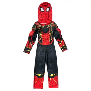 Új 6-8 év (122-128) Pókember izmosított jelmez maszkkal, M