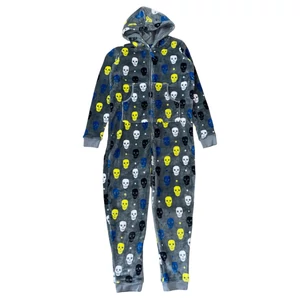 13-14 év (164) M&amp;S koponyás pihe-puha pizsama, overál