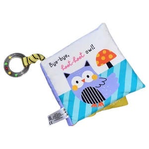 Állatos puha csörgős-zörgős babakönyv, babajáték