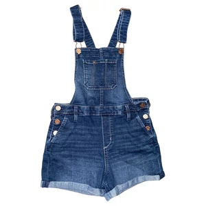 11-12 év (152) H&amp;M farmer kantáros rövidnadrág