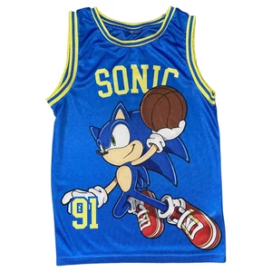 10-11 év (146) F&amp;F Sonic kosaras trikó,  mez