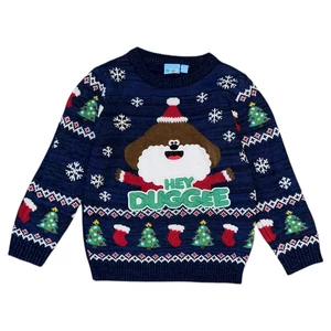 5-6 év (110-116) Tu Hey Duggee karácsonyi kötött pulóver