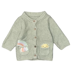 0-3 hó (56-62) Tu szivárványos kötött kardigán