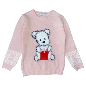 5-6 év (116) Primark kutyusos karácsonyi kötött pulóver