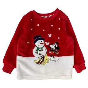 1,5-2 év (92) Disney Mickey karácsonyi pihe-puha pulóver