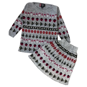5-6 év (M, 116) Sweater Shop kötött mintás együttes