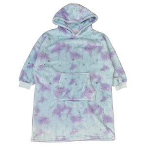 7-8 év (122-128) Tu csillagos pihe-puha poncsó, pulóver takaró