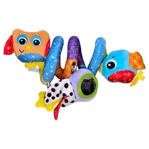 Baglyos babajáték spirál hordozóra, babakocsira, kiságyra