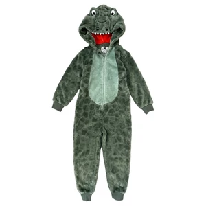 5-6 év (116) F&amp;F krokodil pihe-puha pizsama, overál, jelmez