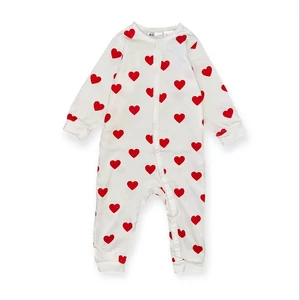 9-12 hó (80) H&amp;M szívecskés pizsama