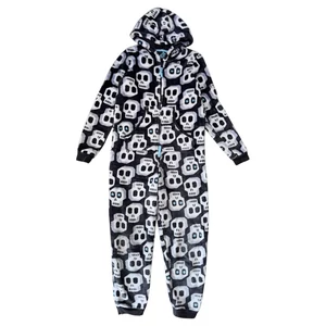 11-12 év (152) M&amp;S koponyás pihe-puha pizsama, overál