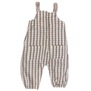 9-12 hó (74-80) Tu kockás playsuit, jumpsuit
