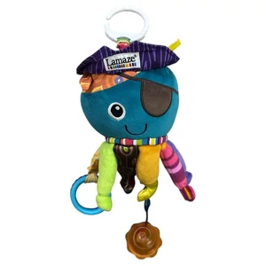 Lamaze plüss polip csörgős babajáték rágókával, akasztóval 25 cm