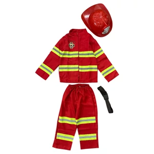 Új 3-5 év (104-110) Tűzoltó jelmez övvel, sisakkal