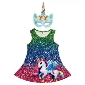 Új 3-4 év (98-104) Unikornis ruha, jelmez maszkkal