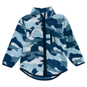 2-3 év (92-98) Nutmeg terepmintás polár kardigán