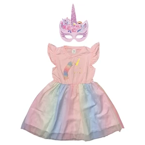 Új 5-6 év (110-116) Unikornis ruha, jelmez maszkkal