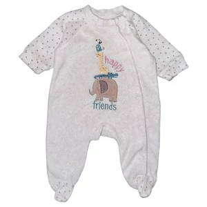 Újszülött 0-1 hó (50) Smile állatos plüss rugdalózó