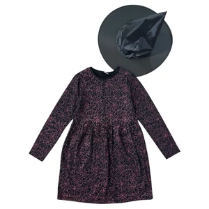 9-10 év (134-140) George Halloween csillogós ruha, boszorkány jelmez kalappal jelmez kalappal