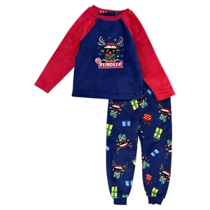 4-5 év (110) Primark rénszarvasos karácsonyi pihe-puha pizsama