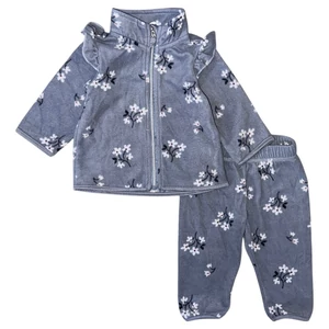 4-6 hó (68) H&amp;M virágos polár együttes, szett