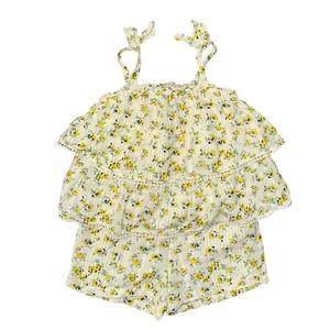 3-4 év (104) River Island fodros virágos playsuit