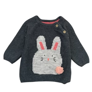 Next nyuszis kötött pulóver 9-12 hó (80)