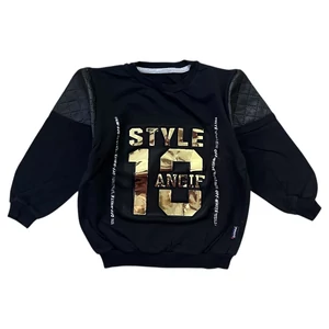 4-5 év (110) fekete pulóver