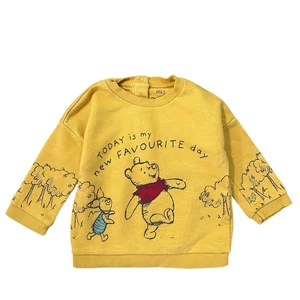 6-9 hó (74) M&amp;S Disney Micimackós pulóver