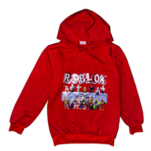 6-8 év (122-128) Roblox piros pulóver