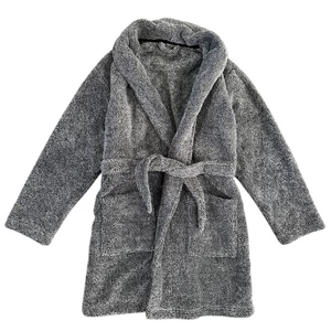 8-9 év (134) Matalan szürke pihe-puha gyerek köntös