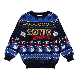 5-6 év (116) Sonic karácsonyi pulóver