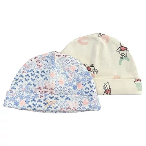 Újszülött (50-56) Átmeneti pamut sapka 2 db