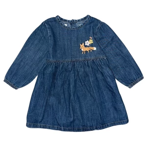 9-12 hó (80) M&amp;S rókás farmerruha