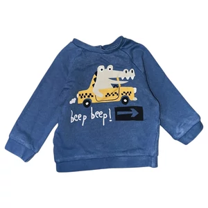 6-9 hó (74) M&amp;Co krokodilos pulóver