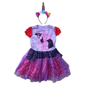 Új 5-7 év (116-122) My Little Pony Unikornis jelmez fejpánttal Új 5-7 év (116-122) My Little Pony Unikornis jelmez fejpánttal