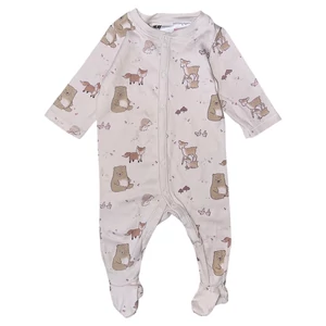 1-2 hó (56) H&amp;M állatos rugdalózó