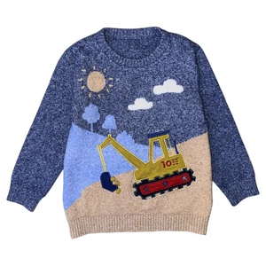 5-6 év (116) Nutmeg munkagépes pulóver