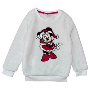 4-5 év (110) Disney Minnie pihe-puha karácsonyi pulóver