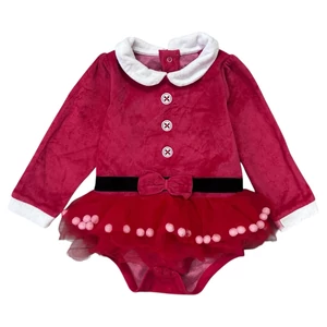 1,5-2 év (86-92) Tu mikulásos tüllszoknyás karácsonyi body