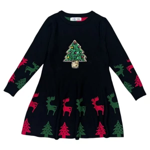 7-8 év (128) Smiling Pinker karácsonyfás karácsonyi ruha