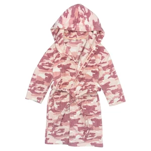 10-11 év (146) M&amp;S rózsaszín terepmintás pihe-puha gyerek köntös