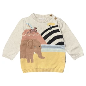 3-6 hó (68) F&amp;F elefántos pulóver