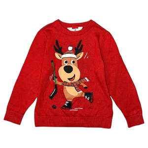4-6 év (110-116) H&amp;M rénszarvasos pulóver